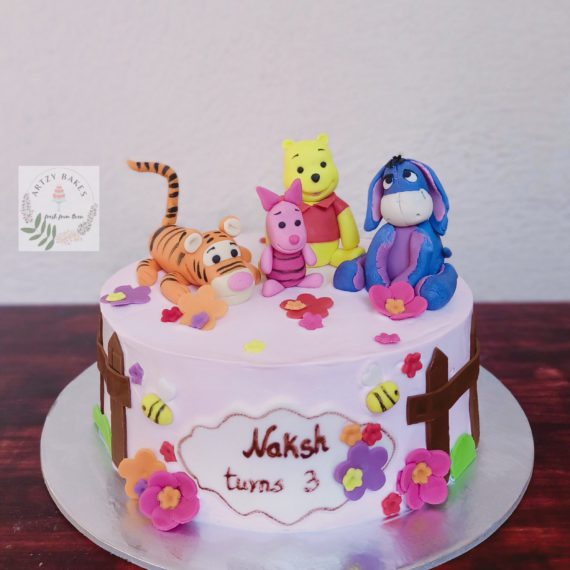 Winnie The Pooh Theme Cake Designs, Images, Price Near Me