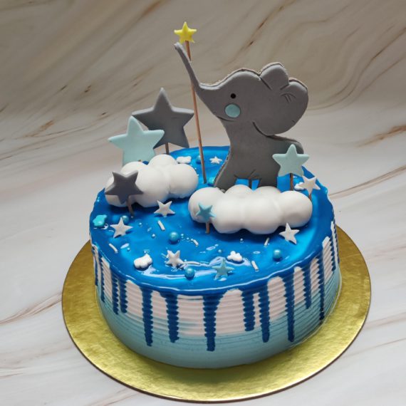 Elephant First Birthday Cake Designs, Images, Price Near Me