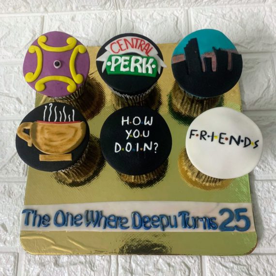 FRIENDS Theme Cupcakes Designs, Images, Price Near Me