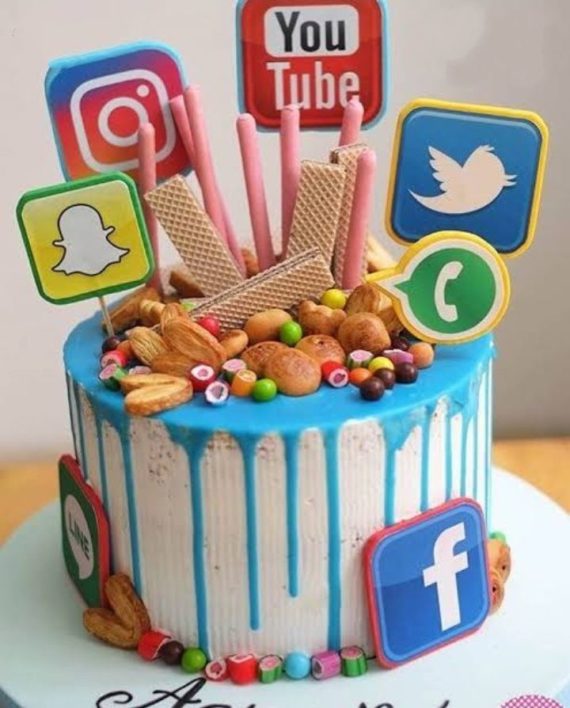 Social Media Theme Cake Designs, Images, Price Near Me