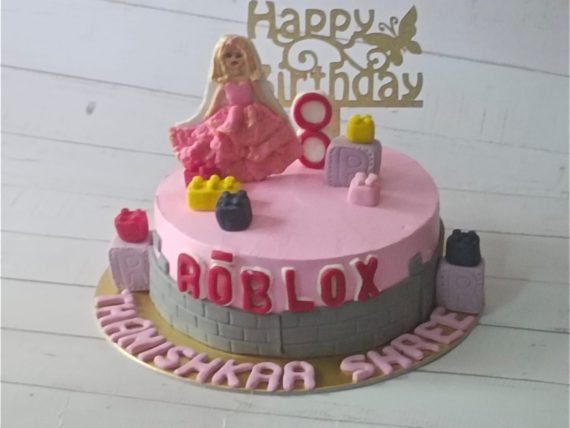 Roblox Barbie Theme Cake Designs, Images, Price Near Me