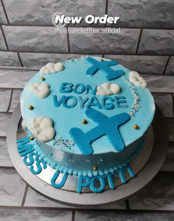 Bon Voyage Theme Cake Designs, Images, Price Near Me