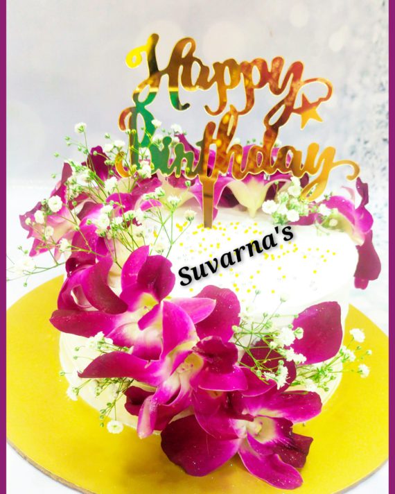 Fresh Flower Birthday Cake Designs, Images, Price Near Me
