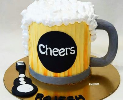 Beer Mug Theme Cake Designs, Images, Price Near Me