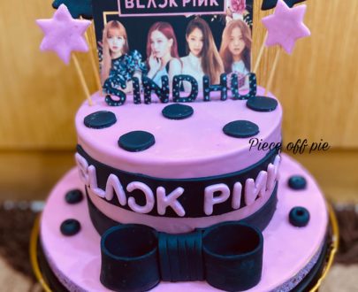 BTS Black Pink Theme Cake Designs, Images, Price Near Me