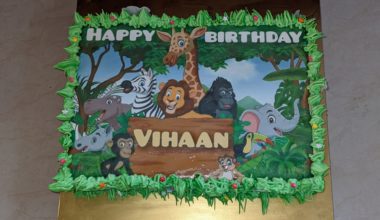 2 Kg Jungle Theme Cake in Chandivali Studio, Yadav Nagar, Chandivali, Andheri East, Mumbai  | Delivery Date: 29 September 2022 Designs, Images, Price Near Me