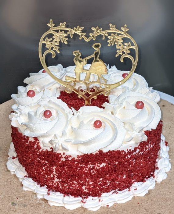 Red Velvet Cheese Cake Designs, Images, Price Near Me