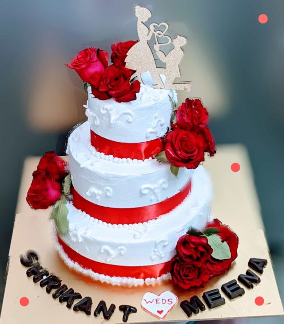 Wedding Cake ( three tier) Designs, Images, Price Near Me