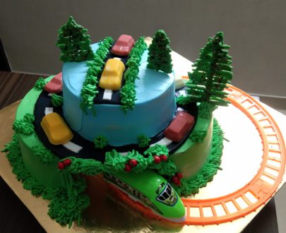 Moving Train Theme Cake Designs, Images, Price Near Me