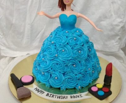 Barbie Makeup Theme Cake. Designs, Images, Price Near Me
