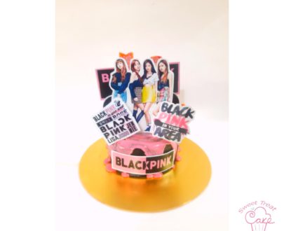 Black Pink Theme Cake Designs, Images, Price Near Me