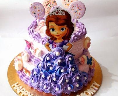 2 Tier Sophia Princess Theme Cake Designs, Images, Price Near Me