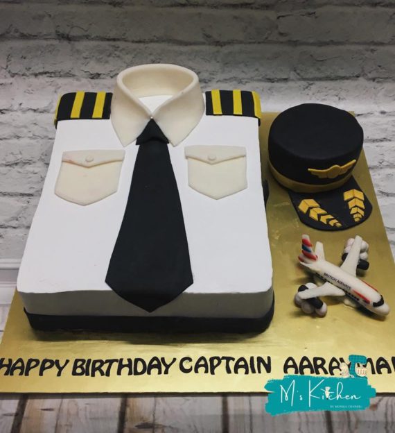 Pilot Uniform Theme Cake Designs, Images, Price Near Me