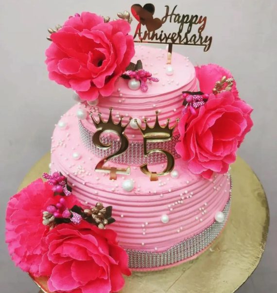 2 Tier Anniversary Cake Designs, Images, Price Near Me