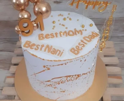 White Gold Cake Designs, Images, Price Near Me