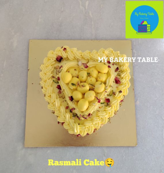 Rasmalai Cake (Heart Shape) Designs, Images, Price Near Me