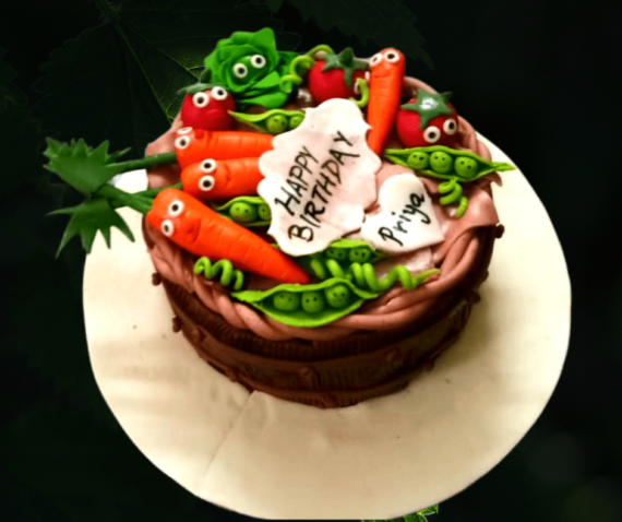 Vegetable Theme Cake Designs, Images, Price Near Me