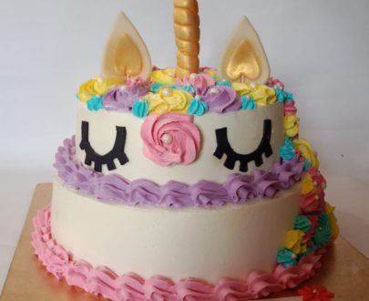 2 Tier Unicorn Theme Cake Designs, Images, Price Near Me