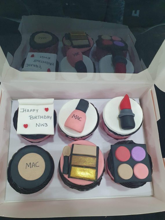 Makeup Theme Cupcakes Designs, Images, Price Near Me