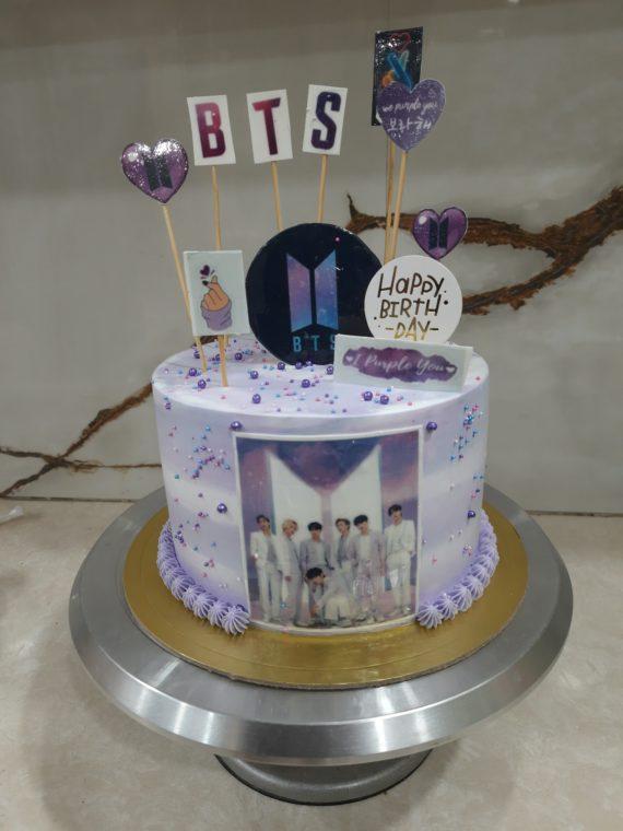 BTS Theme Cake Designs, Images, Price Near Me