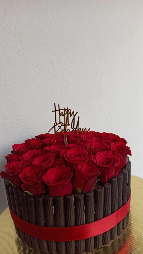 Fresh Flowers Bouquet Cake Designs, Images, Price Near Me