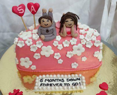 Six Month Anniversary Cake Designs, Images, Price Near Me