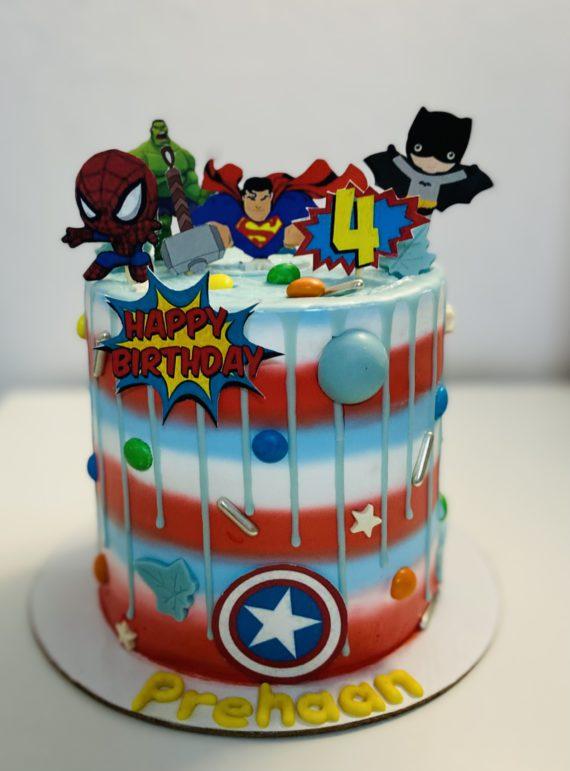 Marvel Superheroes Cake Designs, Images, Price Near Me