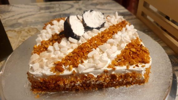 Tender Coconut Cream Cake with Roasted Almonds Designs, Images, Price Near Me
