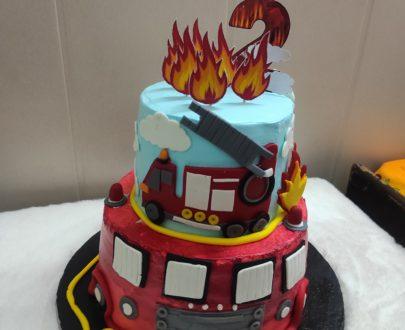 Fire Truck Theme Cake Designs, Images, Price Near Me