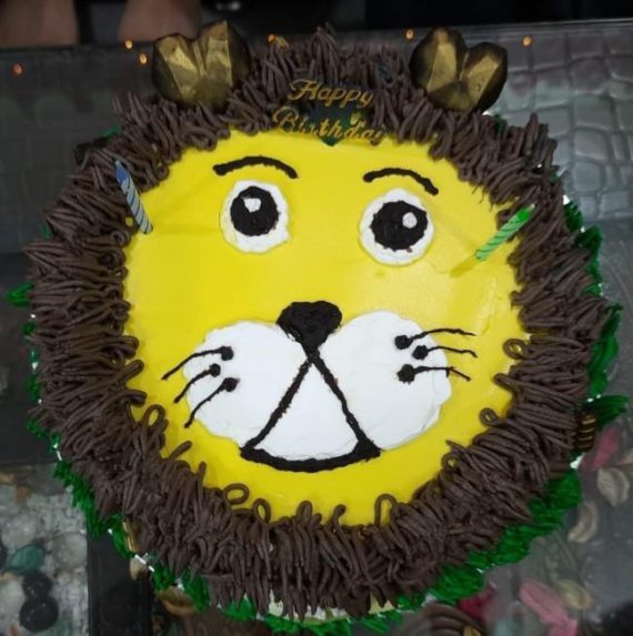 Lion Face Theme Cake (1kg) Designs, Images, Price Near Me