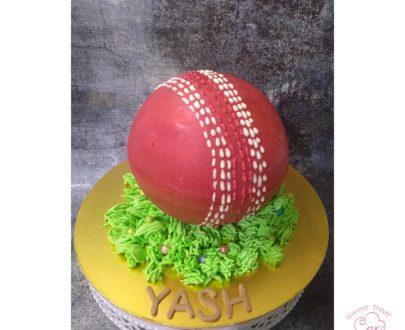 Cricket Ball Pinata Cake