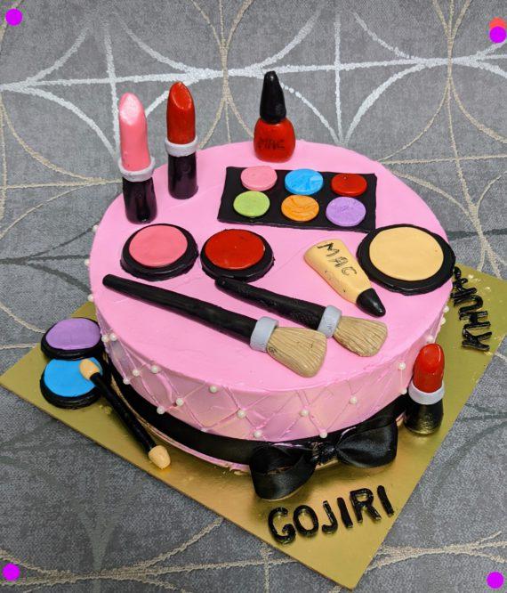 Makeup Theme Cake Designs, Images, Price Near Me