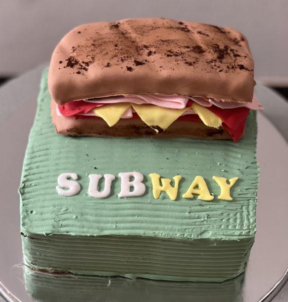 Subway Theme Cake Designs, Images, Price Near Me