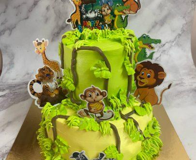 Jungle Theme Cake Designs, Images, Price Near Me