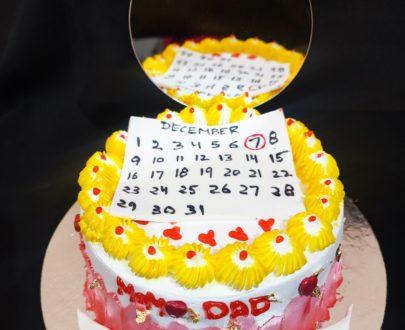 Anniversary Special Selfie & Calender Cake Designs, Images, Price Near Me