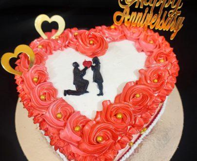 Anniversary Special Heart Shape Cake Designs, Images, Price Near Me