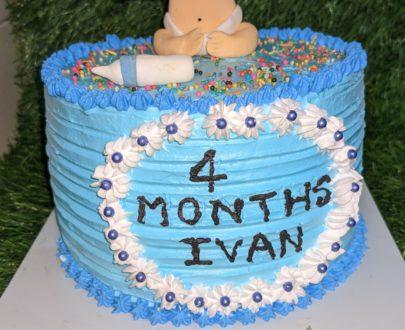 4 Month Birthday Cake Designs, Images, Price Near Me