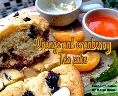 Orange and Cranberry Tea Cake Designs, Images, Price Near Me