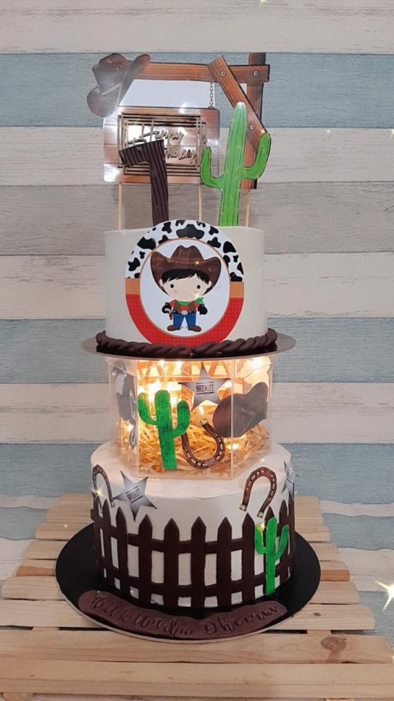 Cow Boy Theme Cake Designs, Images, Price Near Me