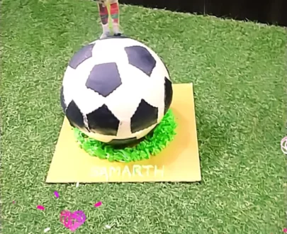 Football Pinata Cake